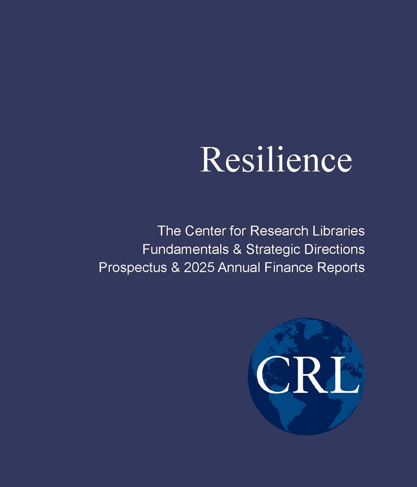 Cover of the CRL 2024 Annual Report titled "Resilience."