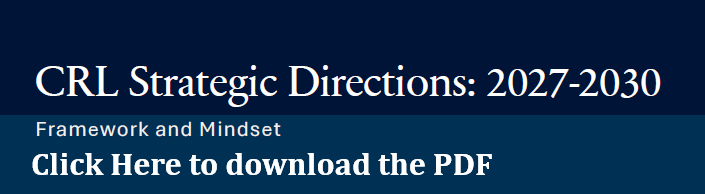 CRL strategic directions download PDF Link.