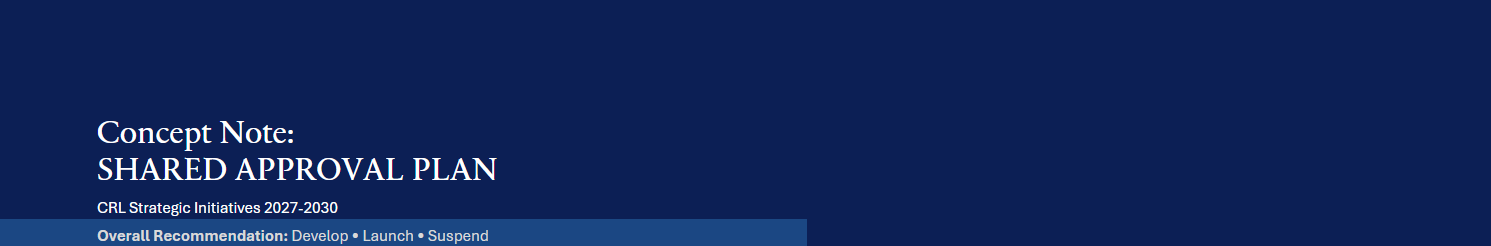 Concept Note Shared Approval Plan