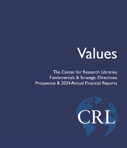 Image of the 2024 CRRL Annual Report cover.