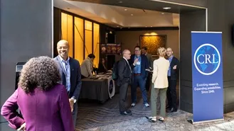 Photo of people at a CRL event.